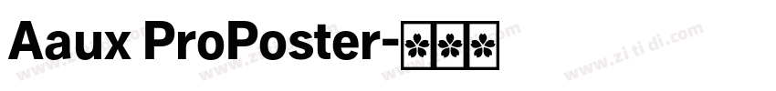 Aaux ProPoster字体转换